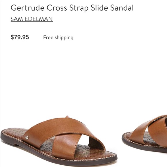 sam edelman cross strap sandals
